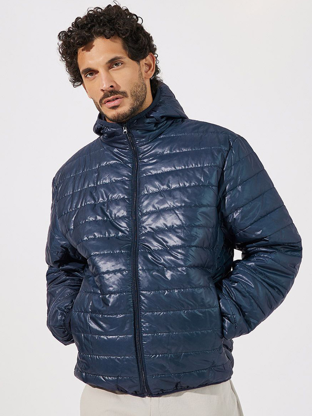 Styli Quilted Hooded Puffer Jacket