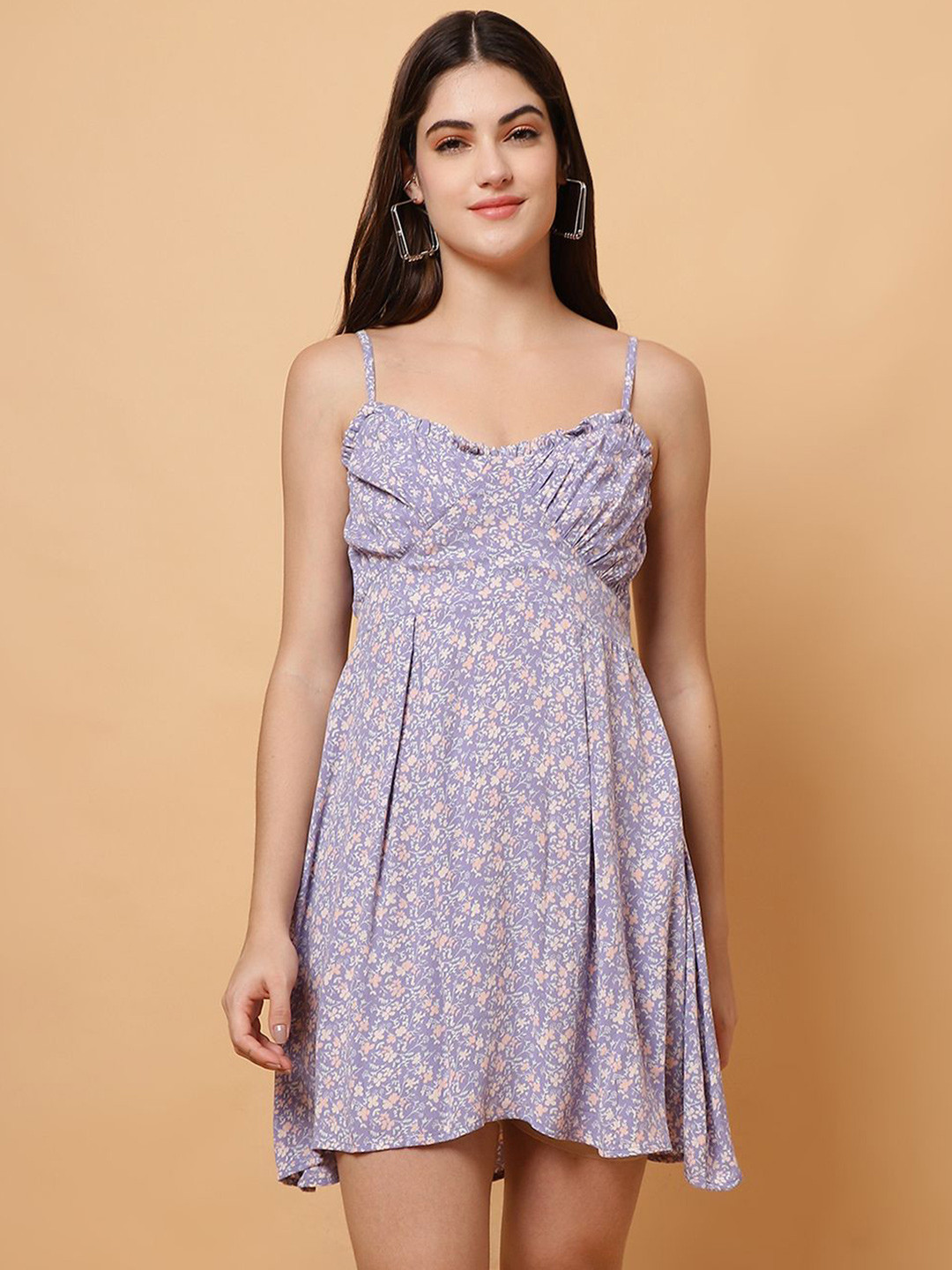 Unifringe Women Floral Printed A-Line Dress