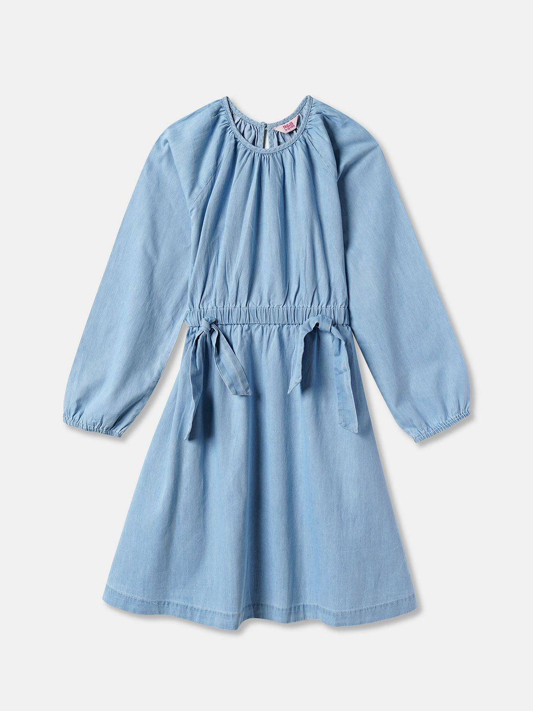 R&B Girls Denim Fit and Flare Dress