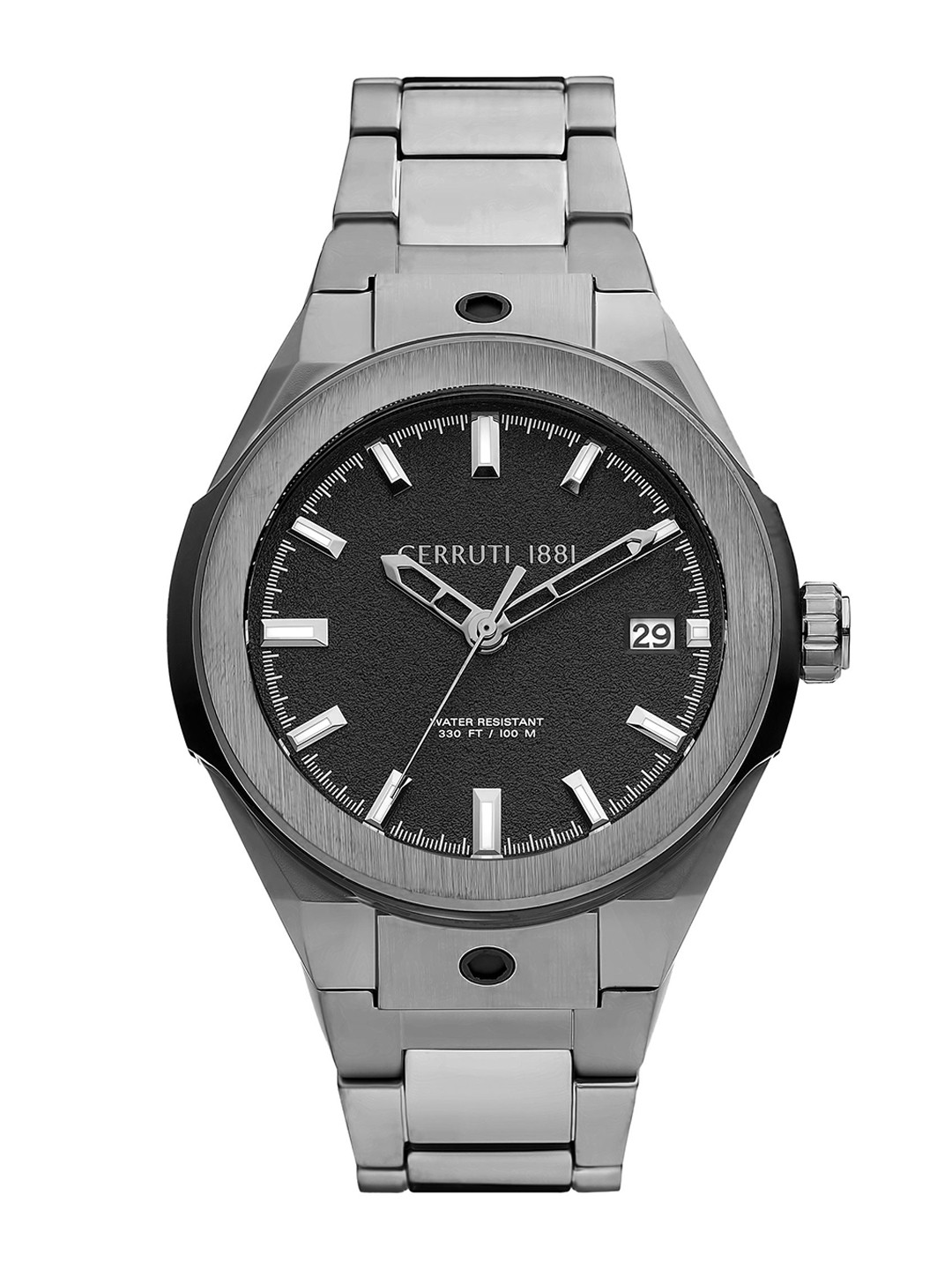 Cerruti 1881 Men Round Dial Stainless Steel Analogue Watch CECRA29009