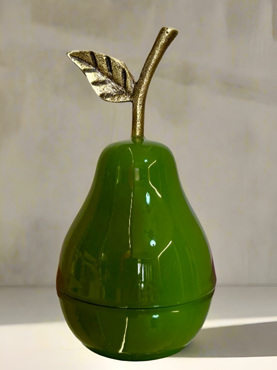 Timaya'S Decor Green Metal Flip Top Canister