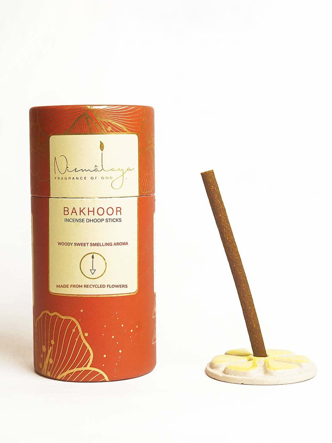 Nirmalaya Brown 40 Pieces Wood Dhoop Stick With Stand