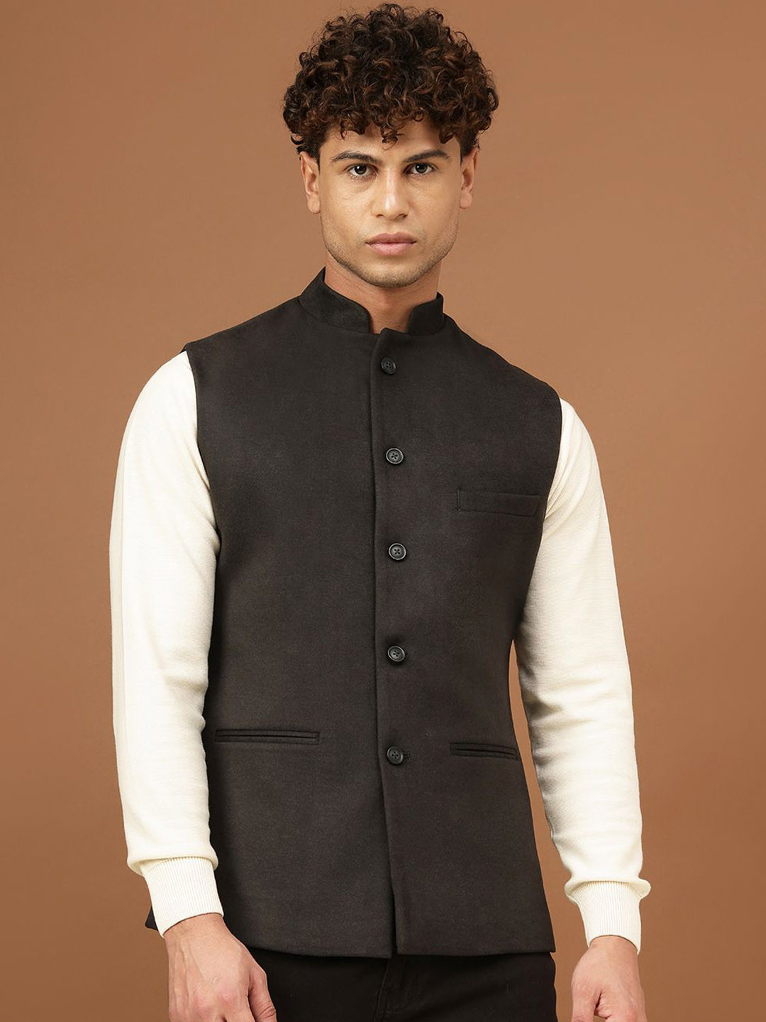 Richlook Men Woven Jawahar Nehru Jacket
