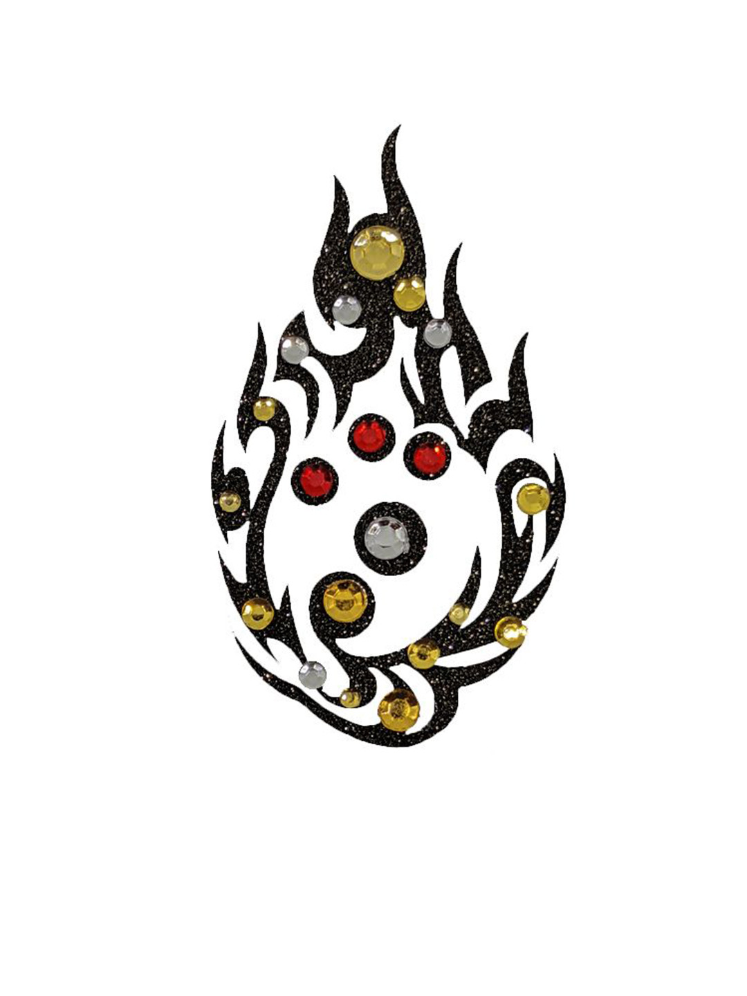 Comet Busters Stones Studded Temporary Body Jewel Tattoo