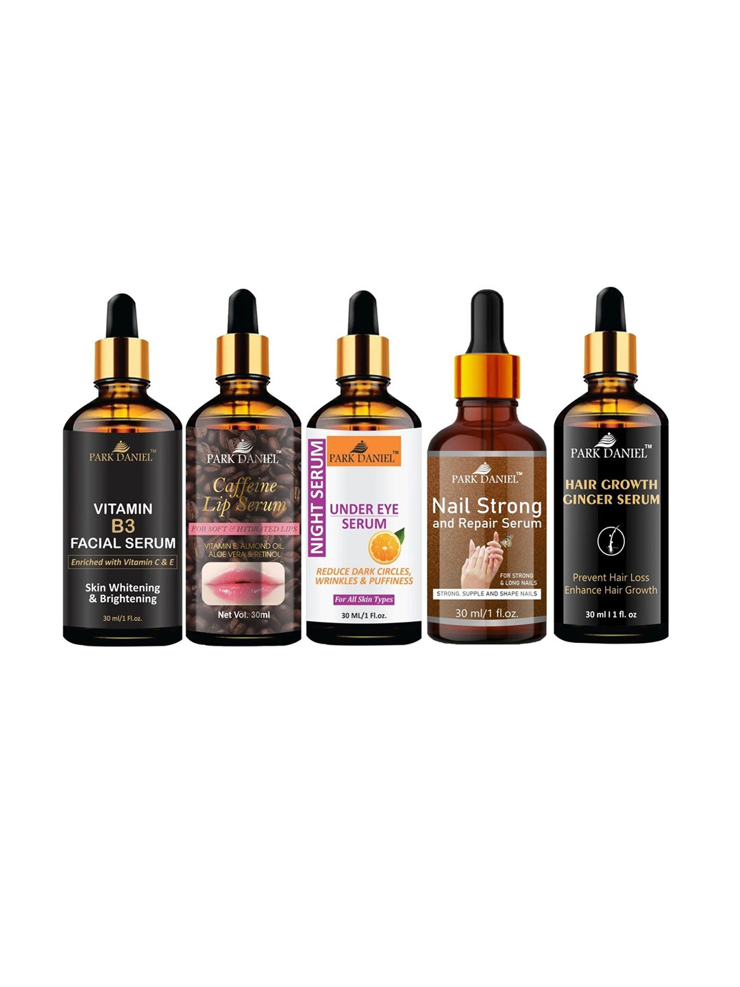 Park Daniel 5Pcs Face & Body Serum Combo - 30 ml Each