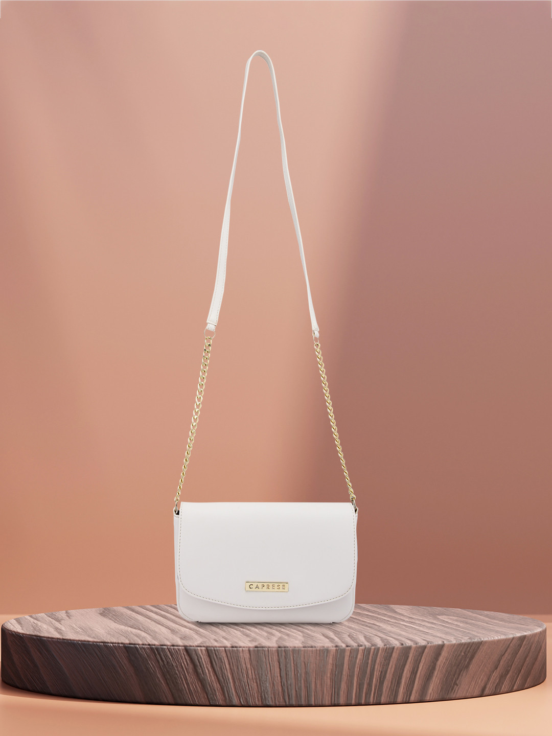 Caprese Shaun Women White Small Sling Bag