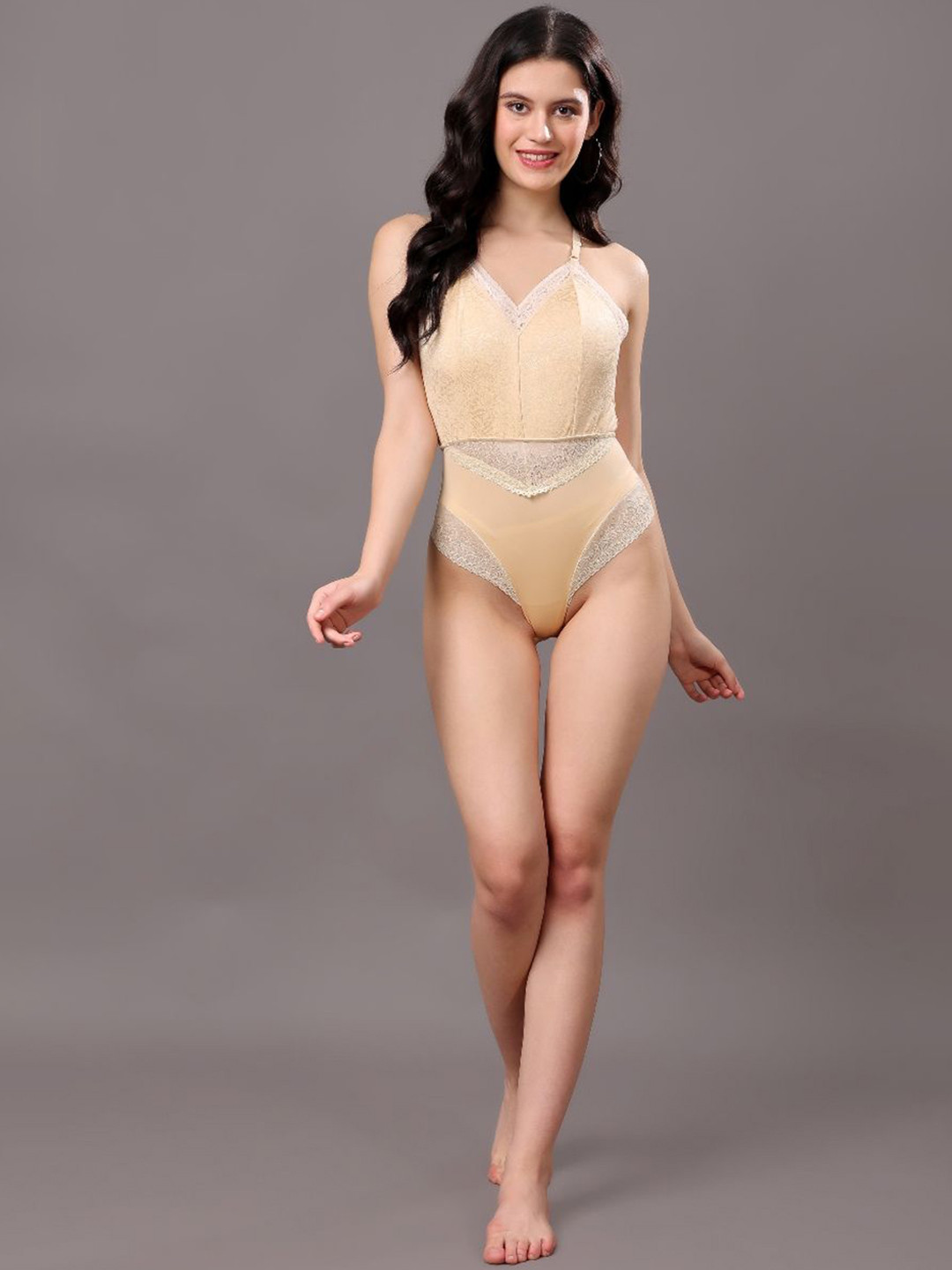 Louis Bayrad Women Self-Design Bodysuit