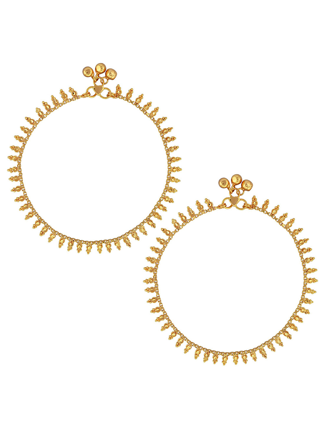 MEMOIR Gold-Plated Mngal Kalash Design Anklet