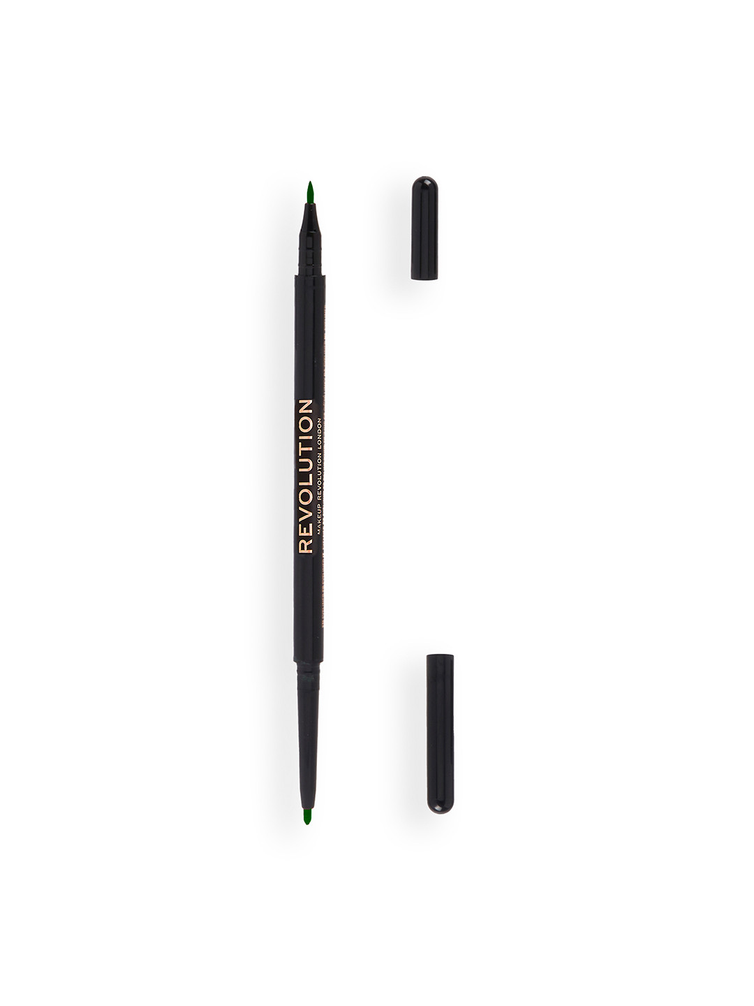 Makeup Revolution London Dual-Ended Highly Pigmented Felt & Kohl Eyeliner - Green