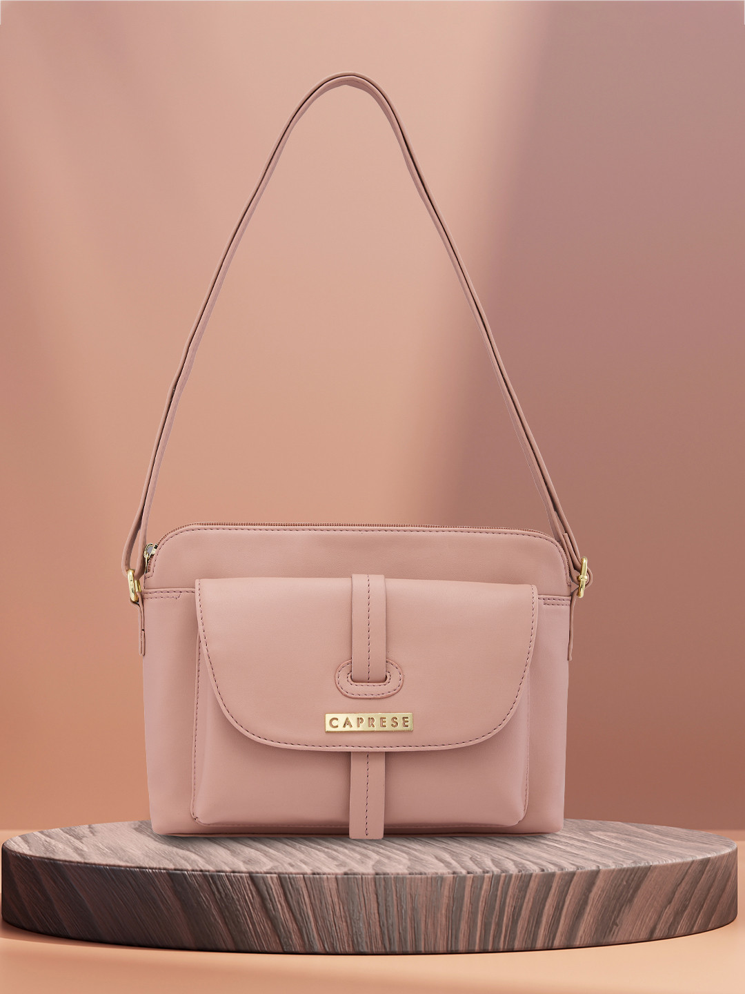 Caprese Sabeera Women Blush Small Sling Bag