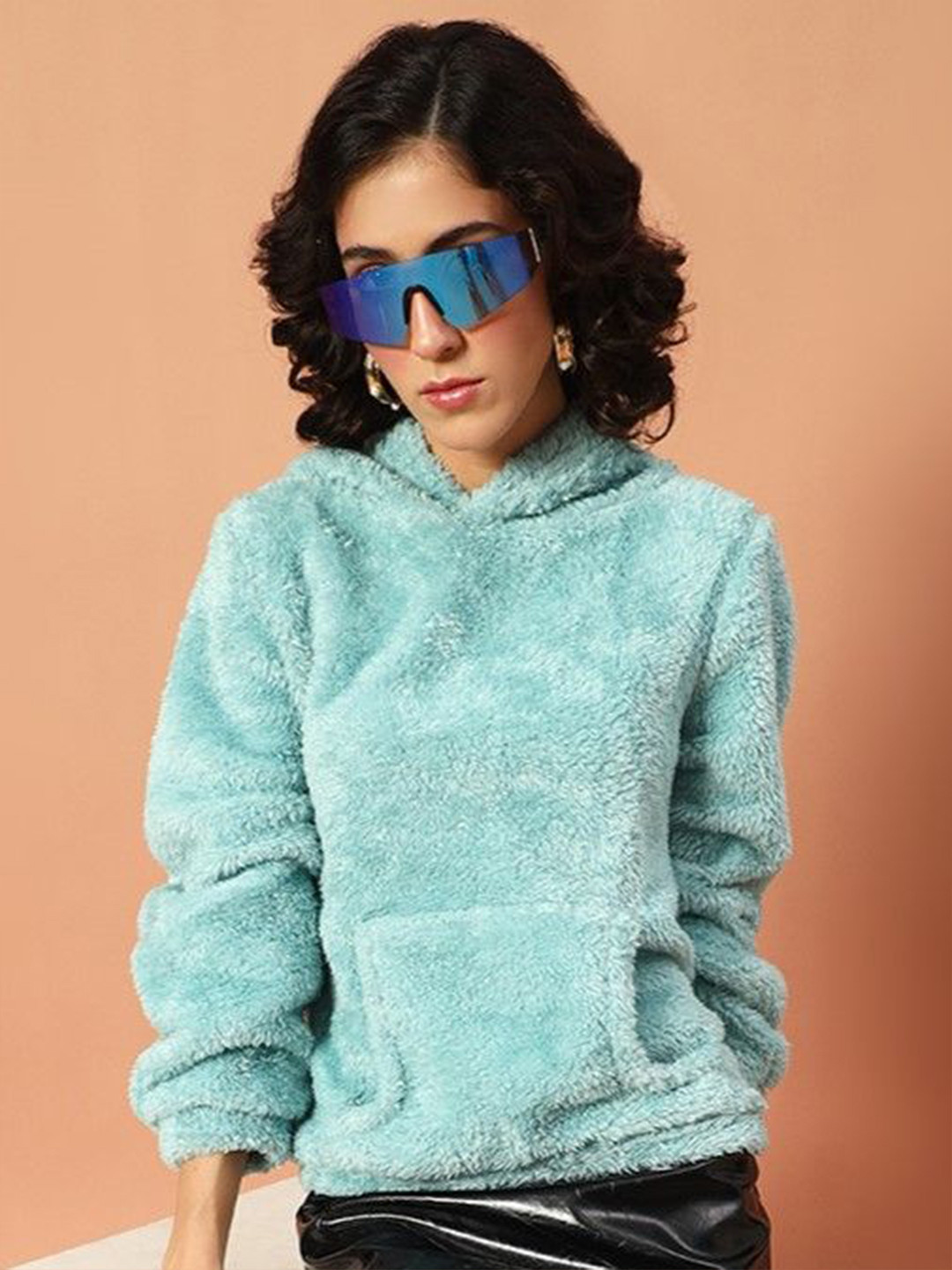 The Dry State Women Fur Hooded Sweater