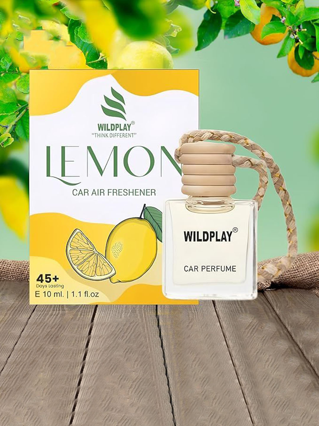 WILDPLAY Lemon Car Air Freshener - 10 ml