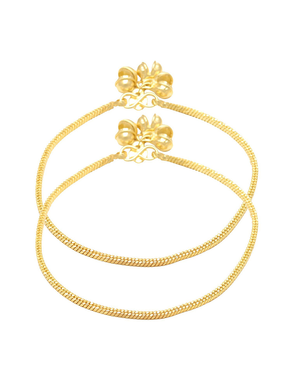 MEMOIR Gold-Plated Square Rope Design Anklet