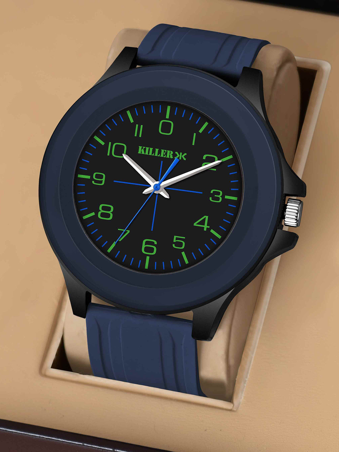 Killer Men Dial & Straps Analogue Watch 0202BG Black