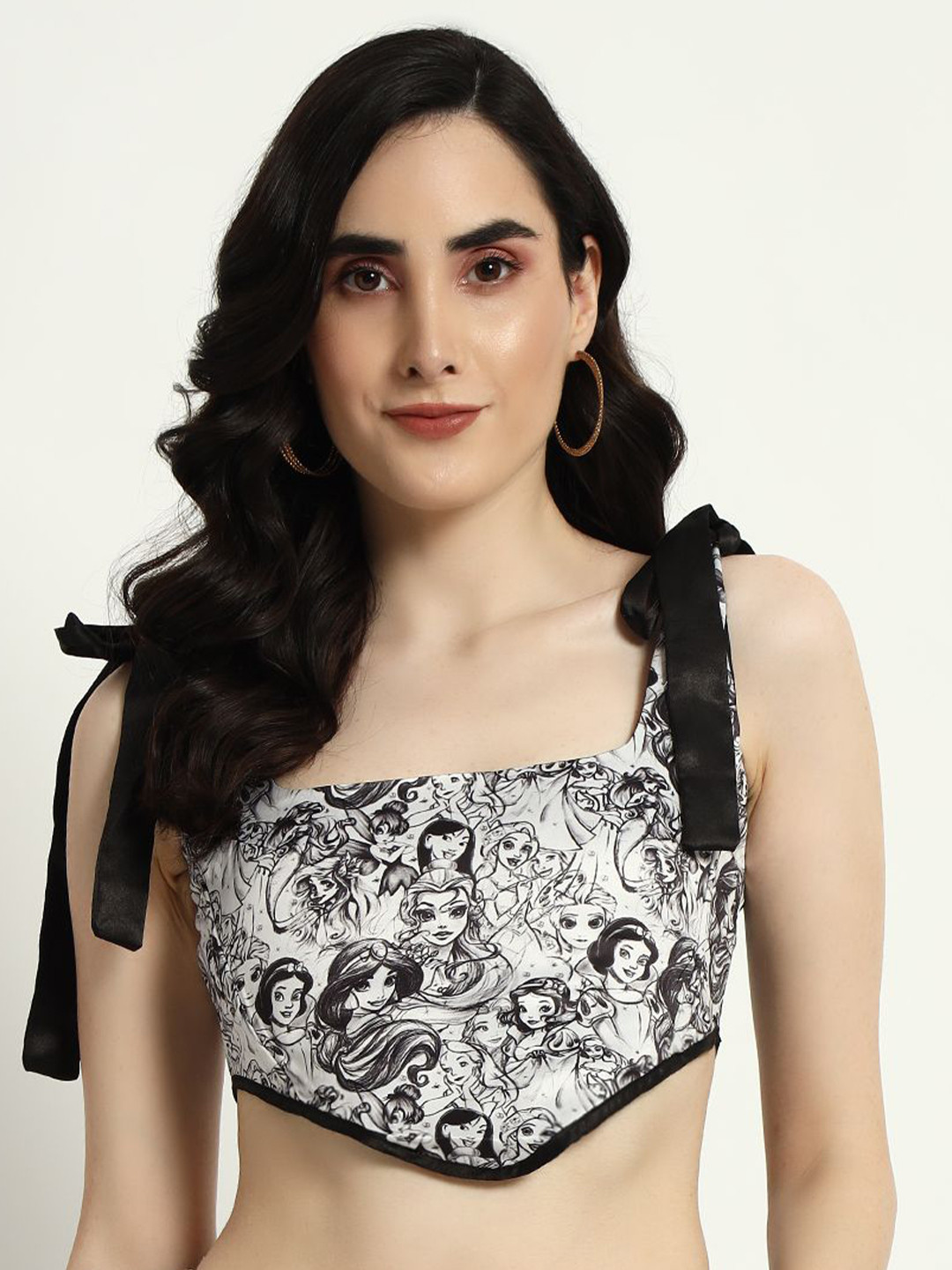 Sugercandy Women  Floral Print Satin Bralette Crop Top