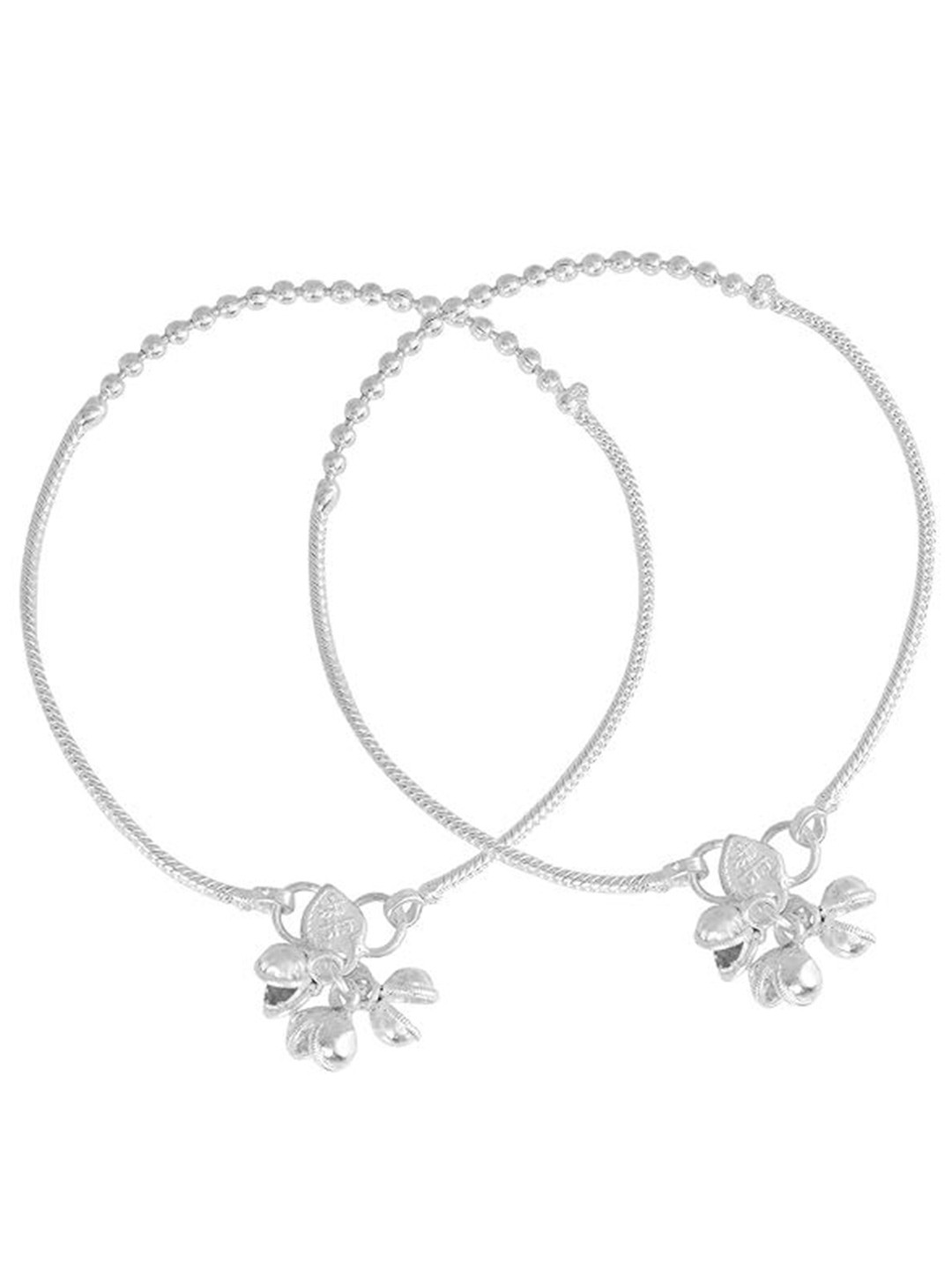 MEMOIR Silver-Plated Strand Ball Beaded Anklet