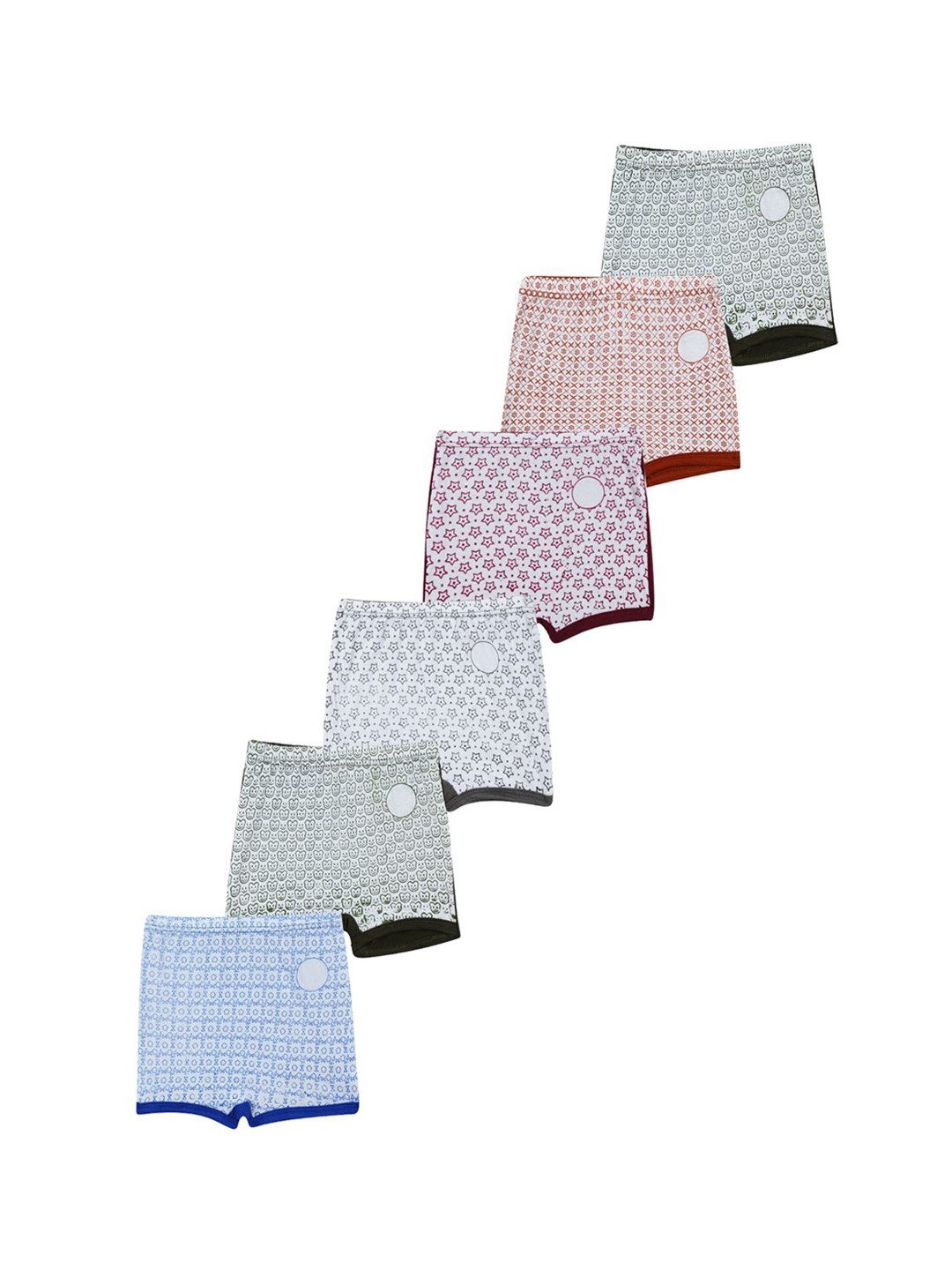 YELLOWDELIGHT Pack Of 6 Boy Short Brief YD 679 Gaja (g) white dr 0-6m-6p