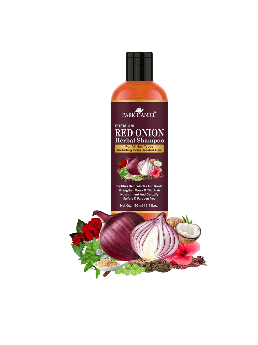 Park Daniel Set Of Jaborandi Herbal Hair Oil & Red Onion Shampoo - 100ml Each