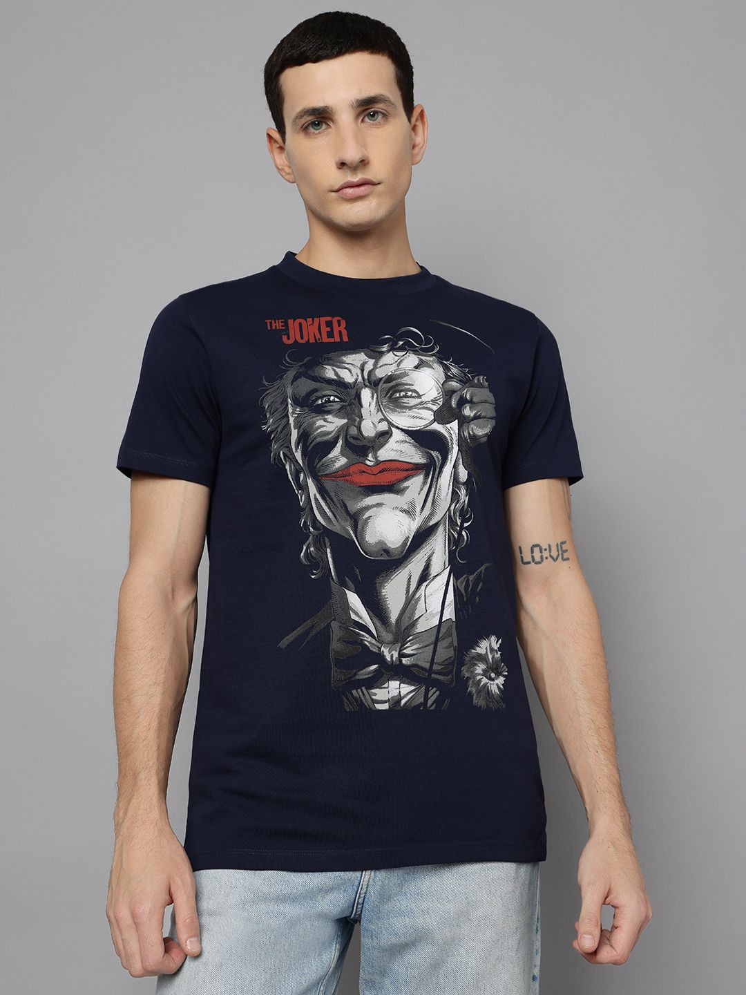 Free Authority Men Graphic Printed Round Neck Cotton Joker T-shirt