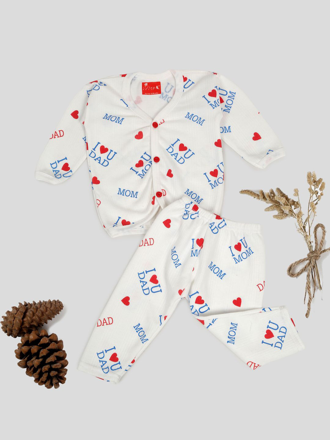 Tiny Bugs Kids Cotton Printed Thermal Set