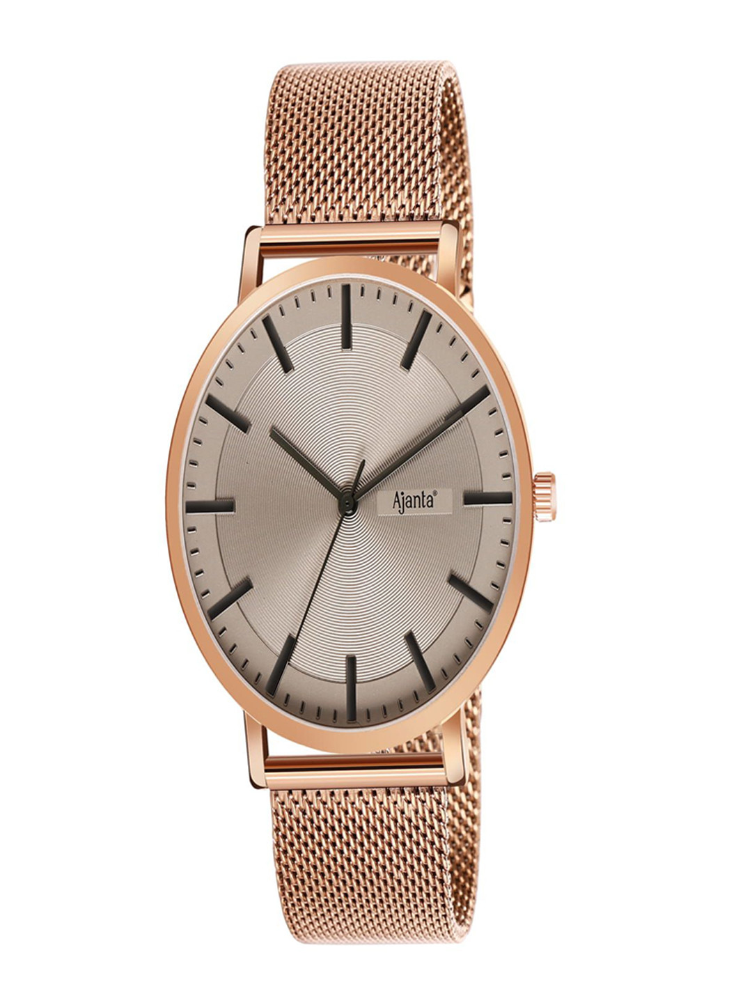 Ajanta Quartz Men Dial & Stainless Steel Straps Analogue Watch AWC123ESG 1