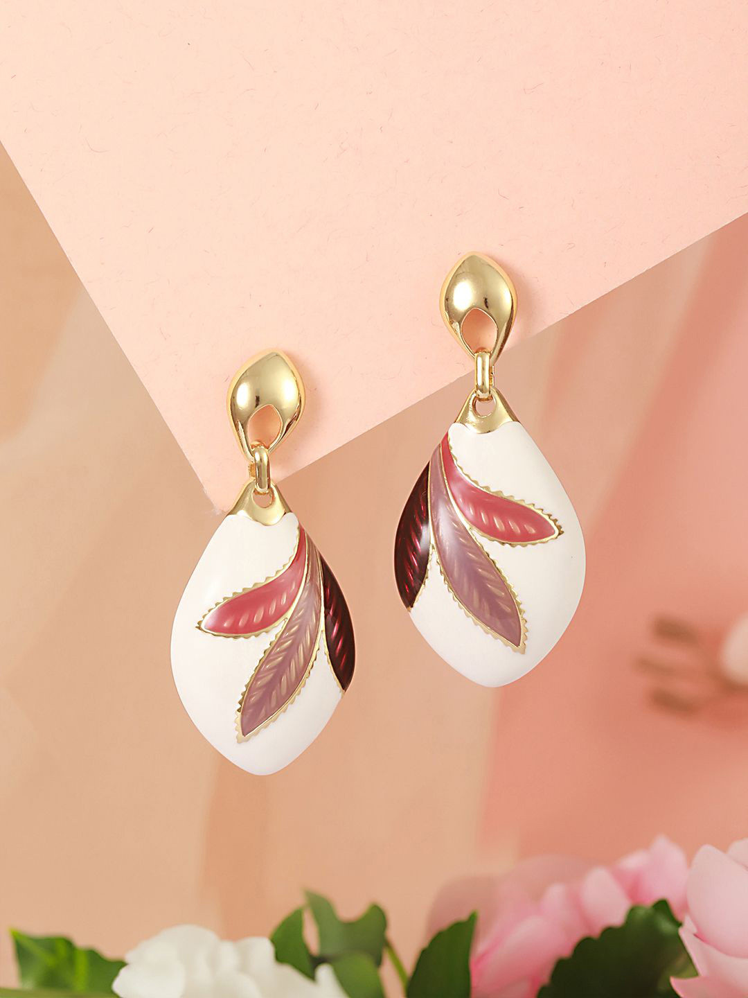 SARAF TRENDZ 18k Gold Plated Knot Dangler Stainless Steel Anti-tarnish Drop Earrings
