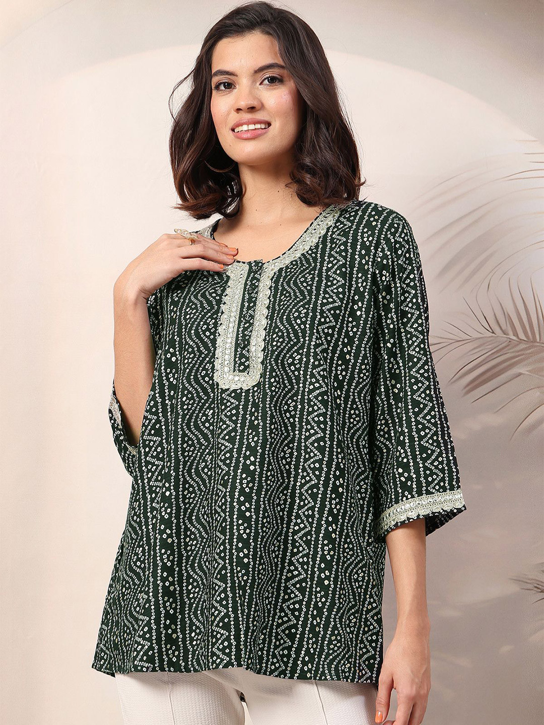 House Of Zelena Women Printed Maternity Zipless Feeding Top