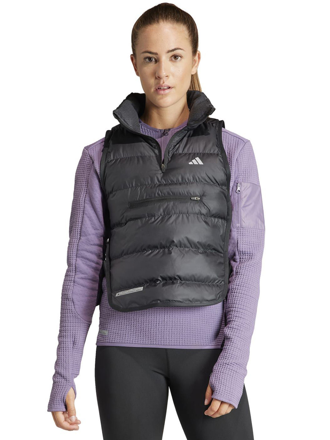 ADIDAS Sleeveless Zipper Jacket