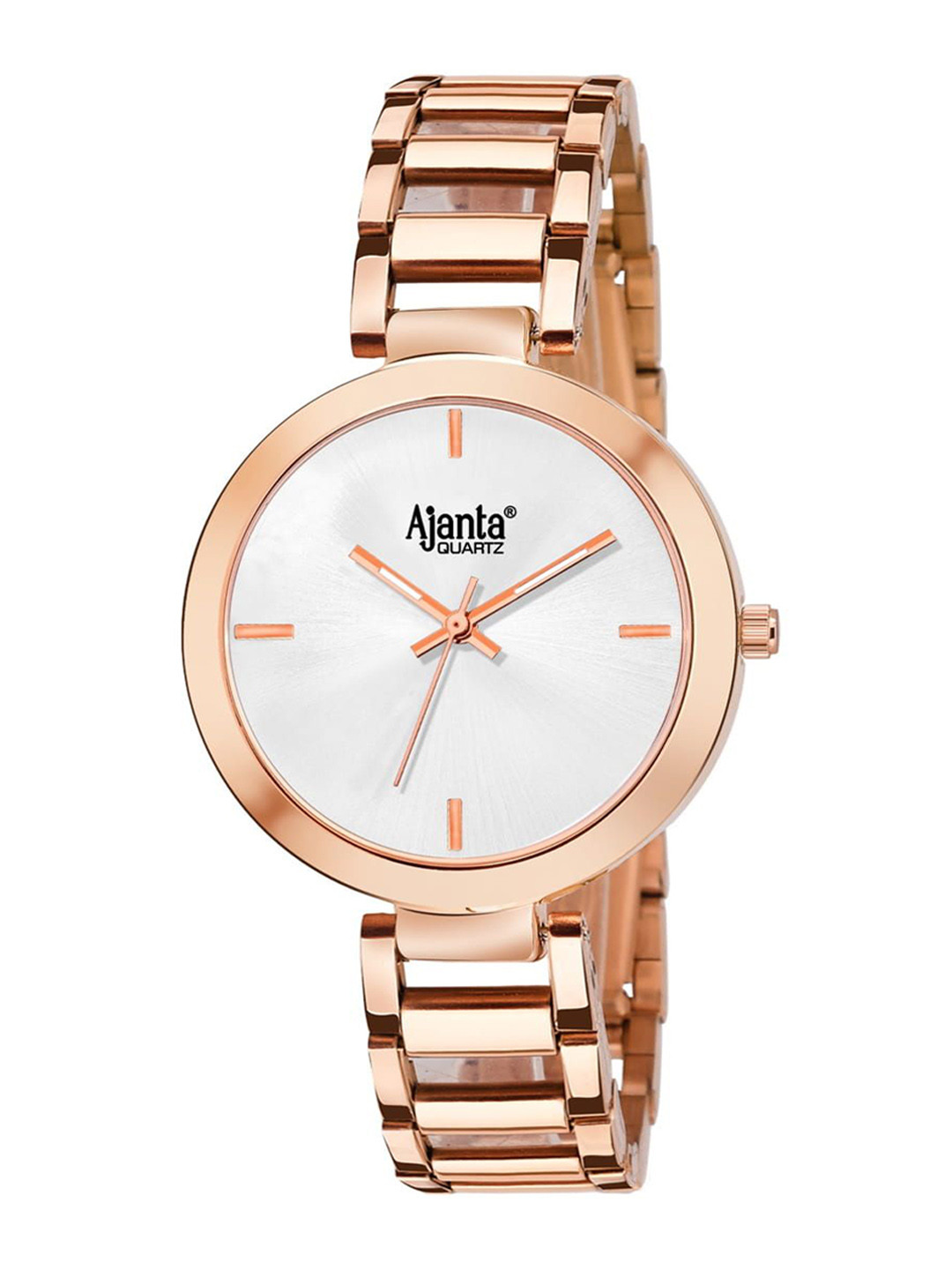 Ajanta Quartz Women Dial & Stainless Steel Straps Analogue Watch AWC043MSL SR R
