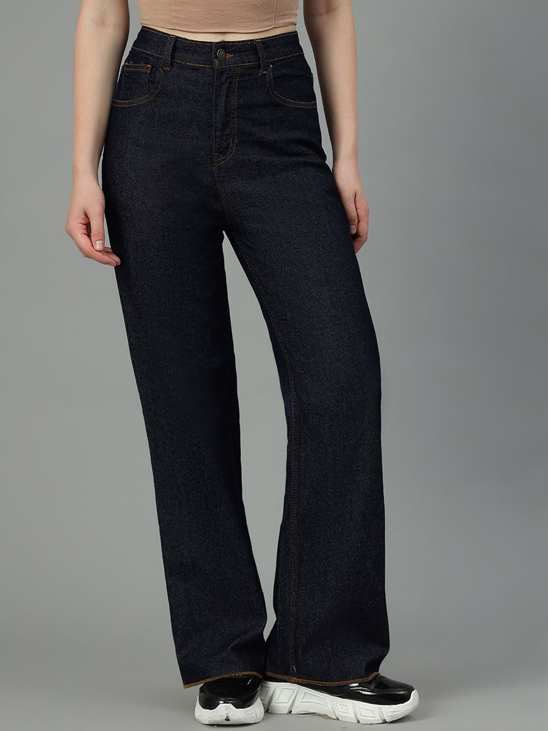 Stylecast X Kotty Women Jean Bootcut High-Rise Stretchable Jeans