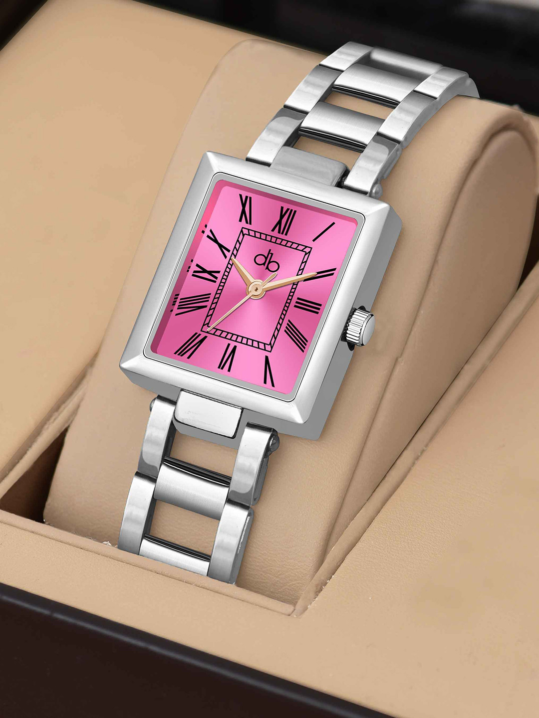 DressBerry Women Dial & Stainless Steel Straps Analogue Watch 0031 Roman Designer