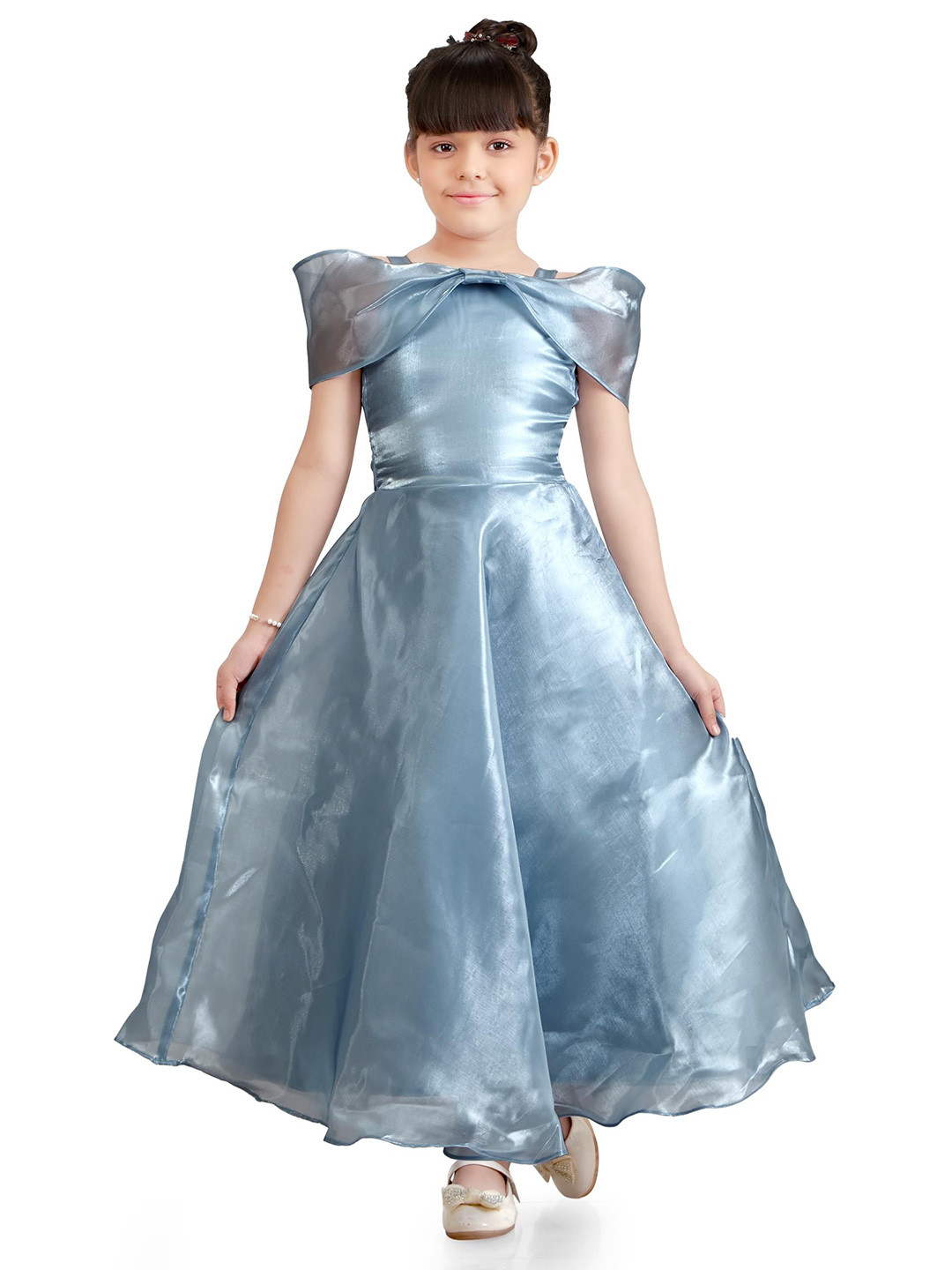 Tiny Girl Solid A-ine Fit & Flared Maxi Dress