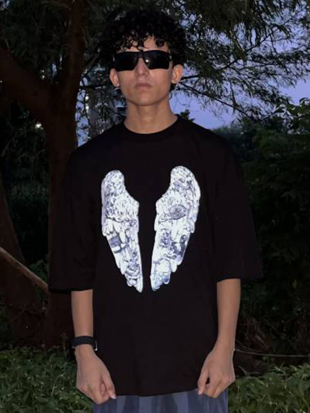 Getsetwear Men Coldplay Printed Baggy T-shirt