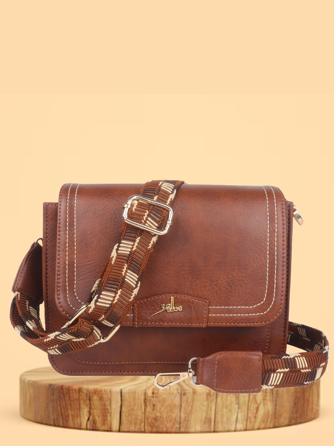 yelloe Women Solid Crossbody Leather Sling Bag