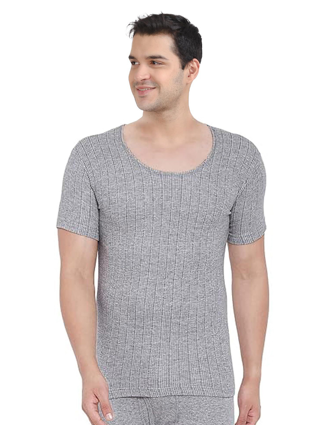 FREECULTR Men Round Neck Cotton Thermal Top