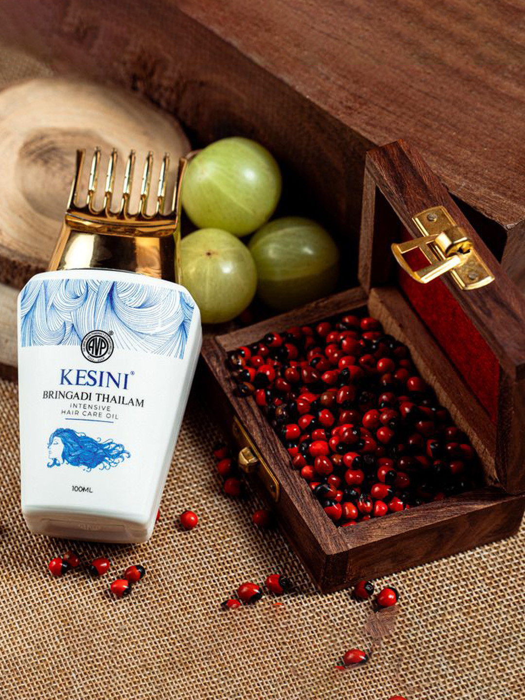 AVP Bringadi Thailam Hair Oil with Bhringraj & Amla - 100 ml