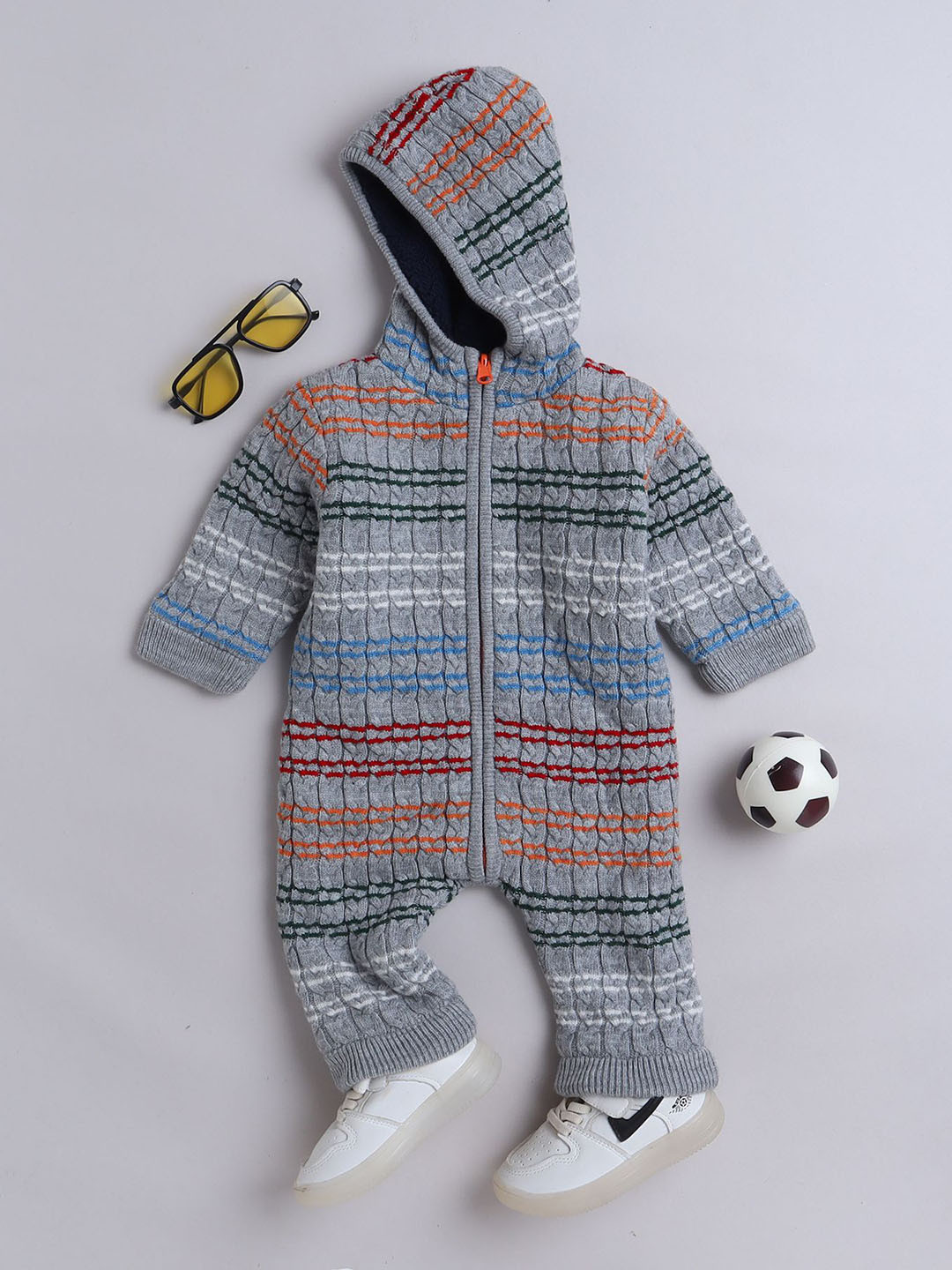 Yellow Apple Infants Kids Full Sleeve Romper