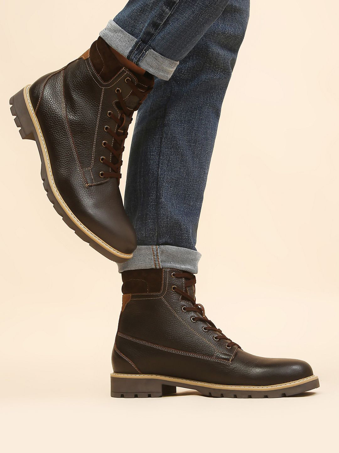 yoho Men Suede Premium Leather Vintage Design Winter Classic Boot M-001