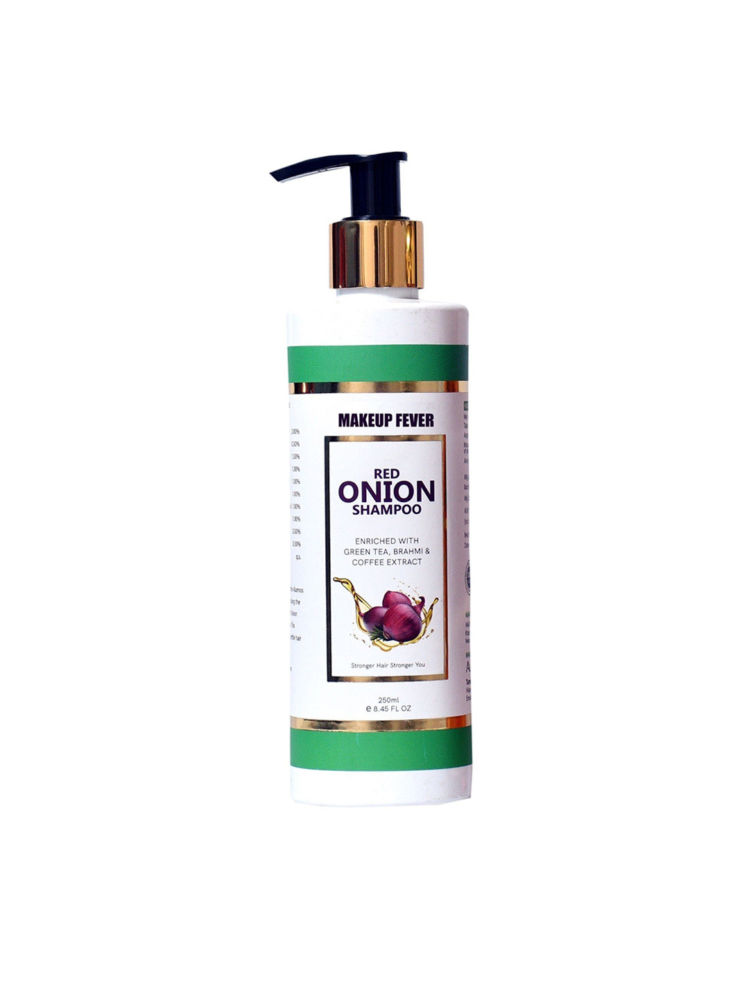 MAKEUP FEVER Premium Red Onion Shampoo With Green Tea - 250 ml