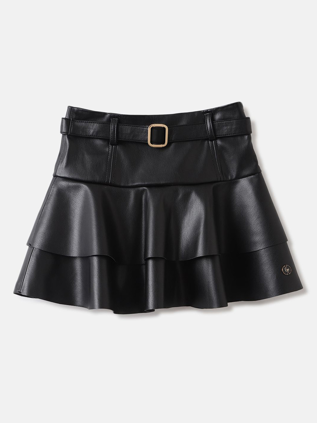 ELLE Girls Solid Tie A-Line Skirt