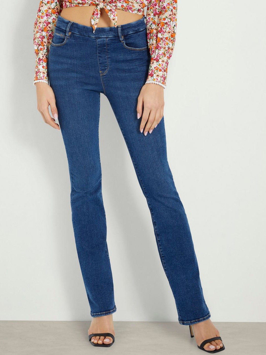 GUESS Women High-Rise Bootcut Jeans