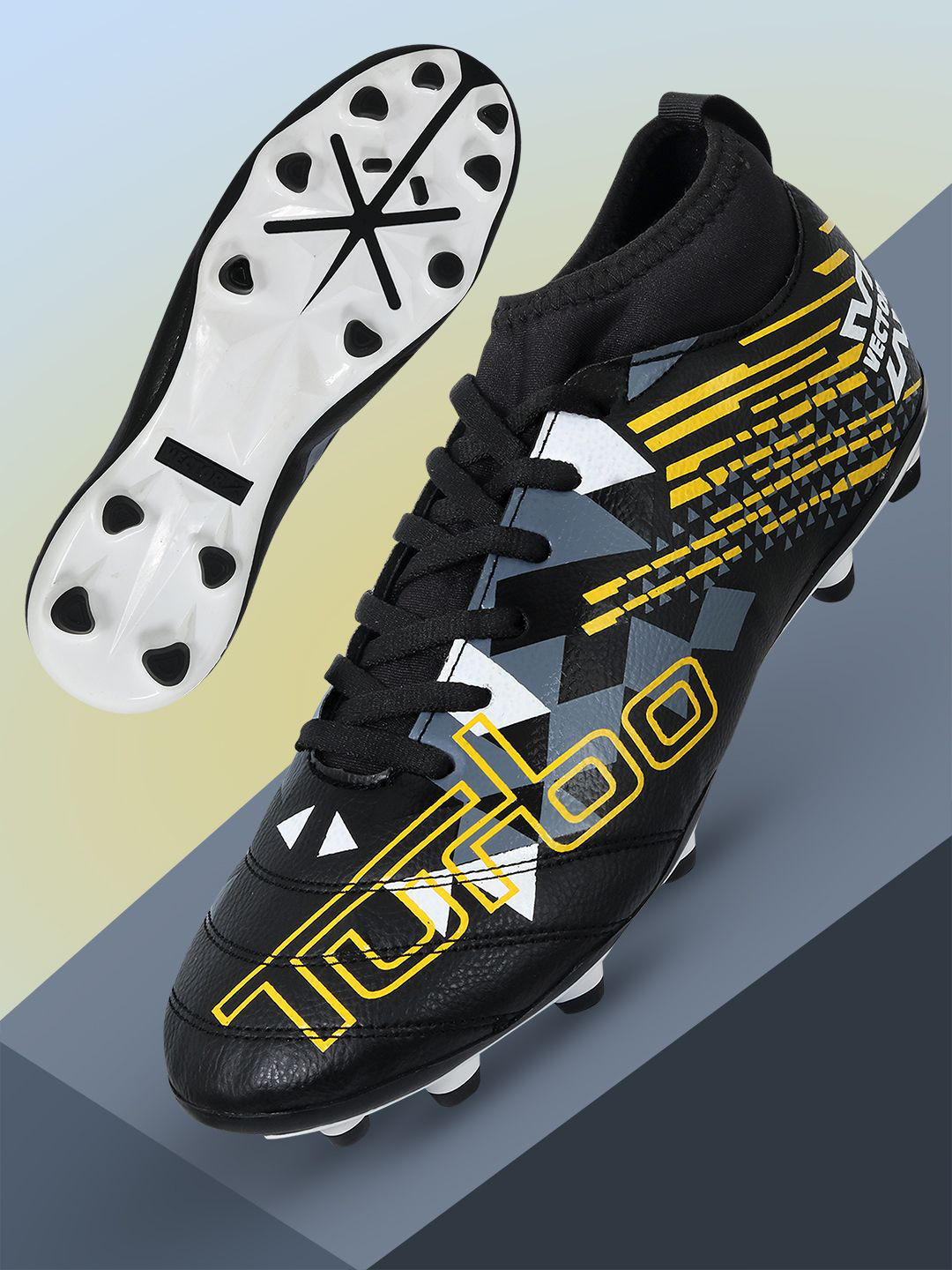 VECTOR X Unisex Lace-Ups Football Non-Marking Shoes