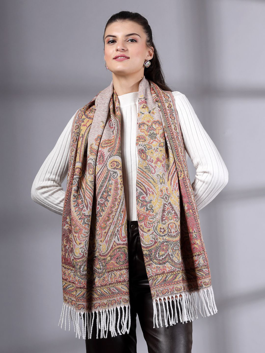 Mafadeny Women Ethnic Motifs Printed Stole
