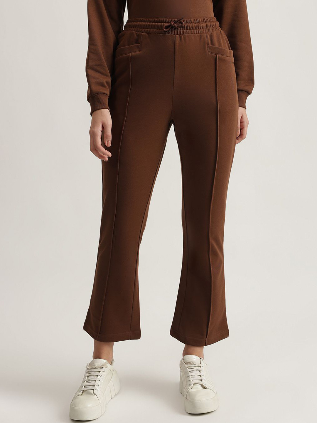 ELLE Women Pure Cotton Relaxed Fit Sweatpant