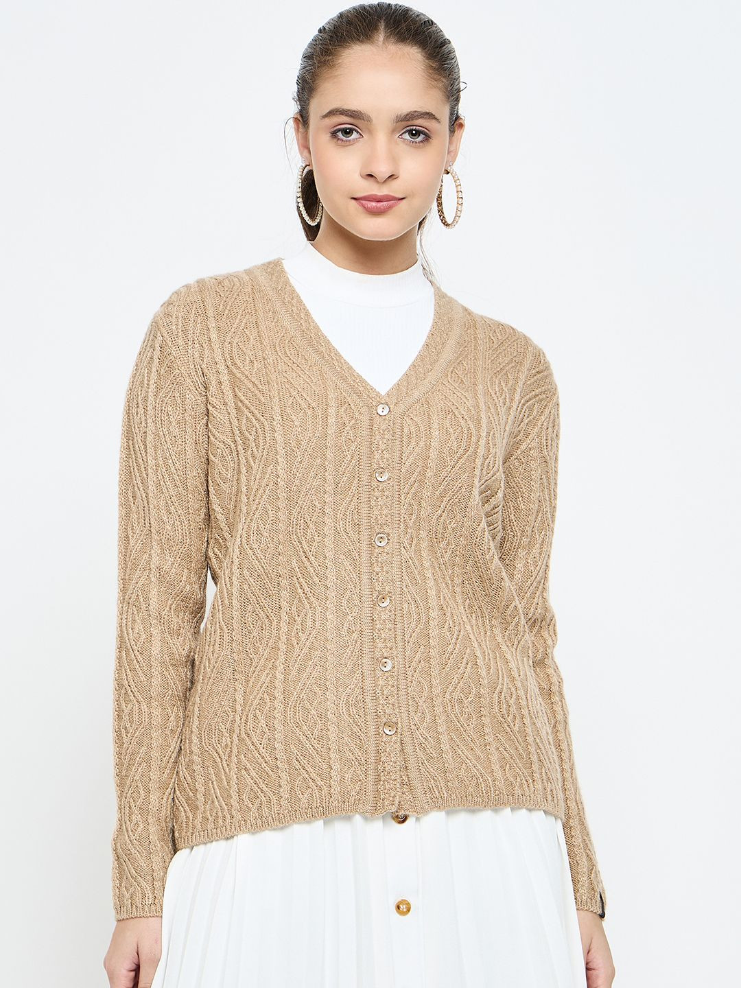 CREATIVE LINE Women Woollen Cardigan