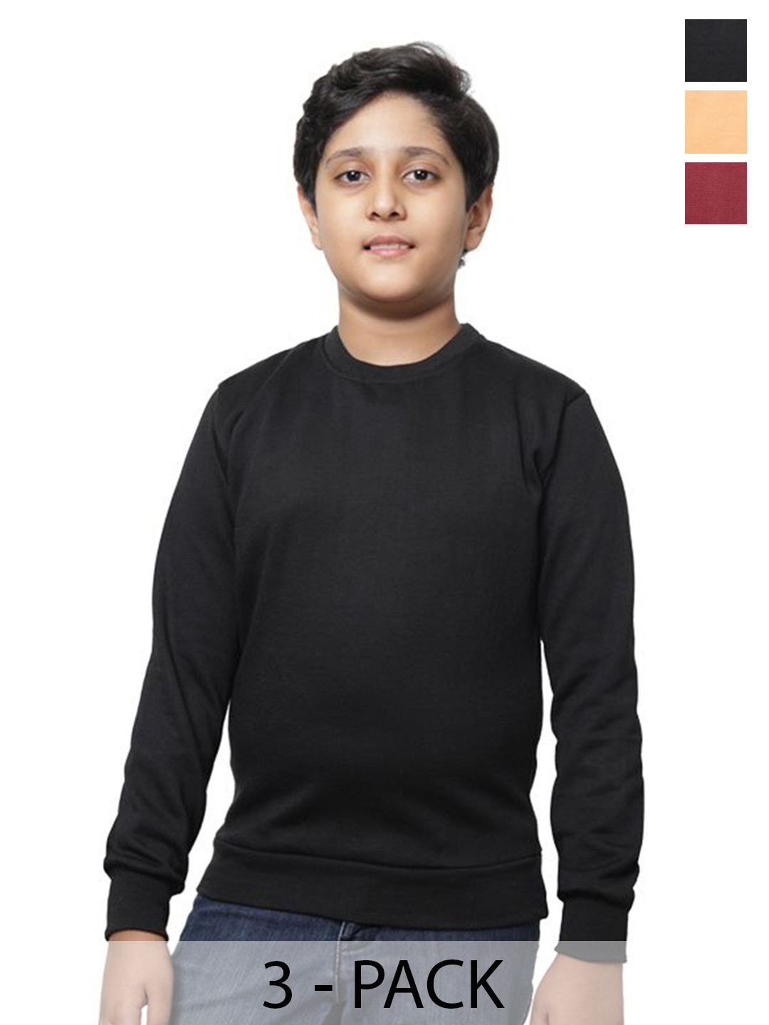 BAESD Boys Pack Of 3 Pullover Sweatshirt