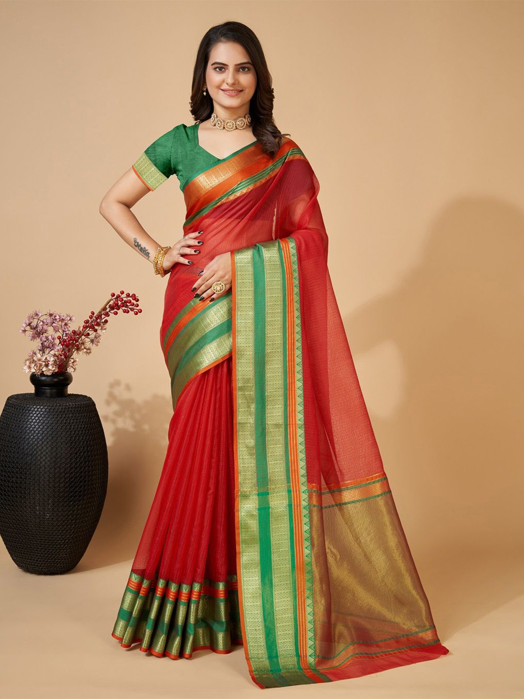 Suha Zari Kota Saree