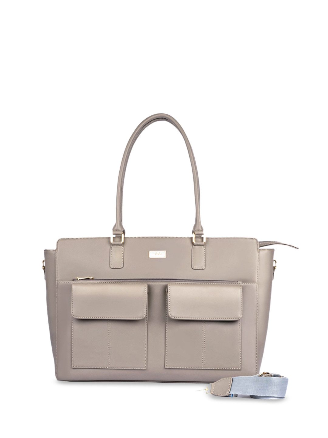 Strokes by Namrata Mehta Women Textured Solid Structured Shoulder Bag