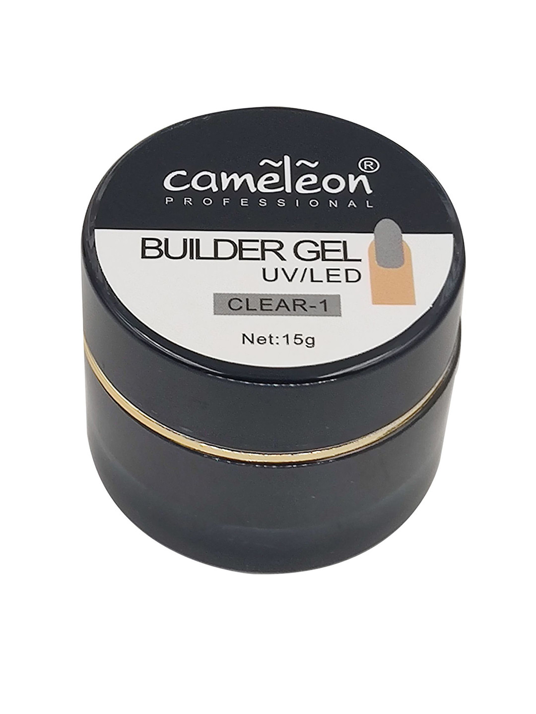 Cameleon LED/UV Clear Builder Gel For Quick Building Nail Extension 15g - Clear