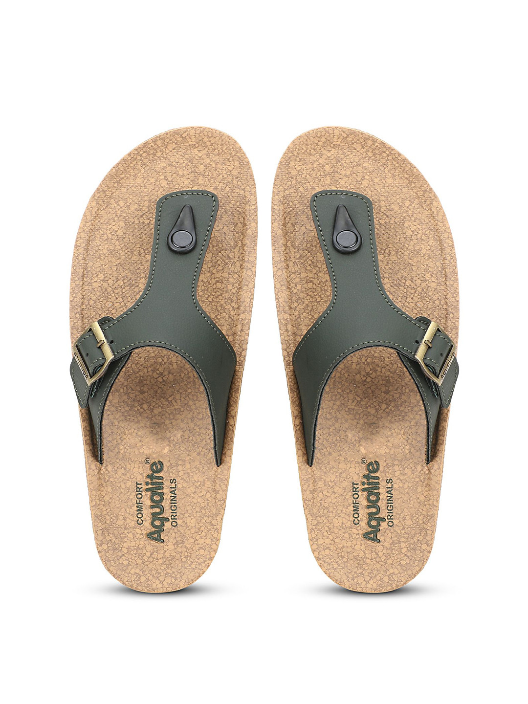 Aqualite Men  Slippers Buckle Strap Comfort Sandals